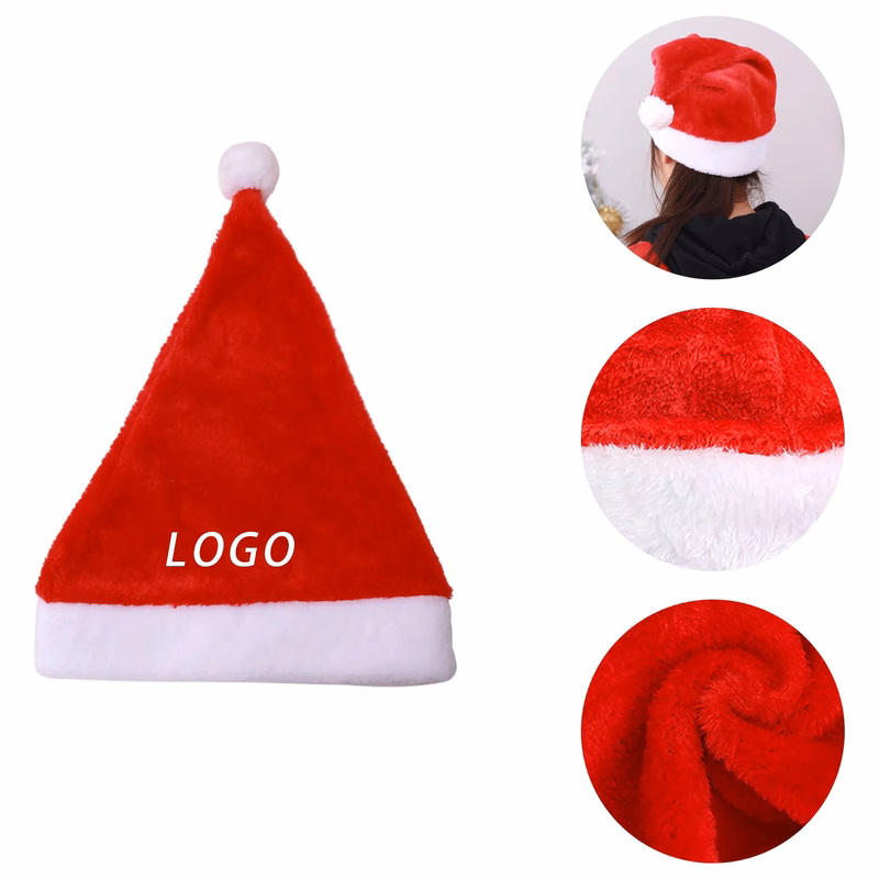 Festive Christmas Hat With Logo For Holidays Celebrity