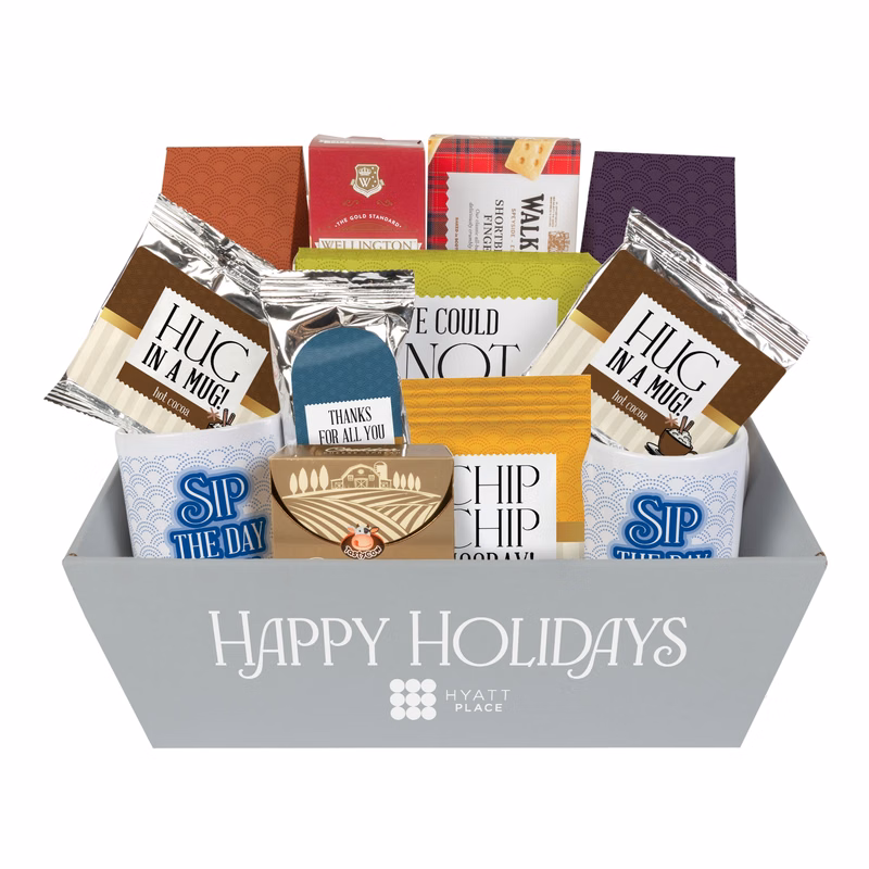 Sip and Savor Gourmet Tray with Mugs