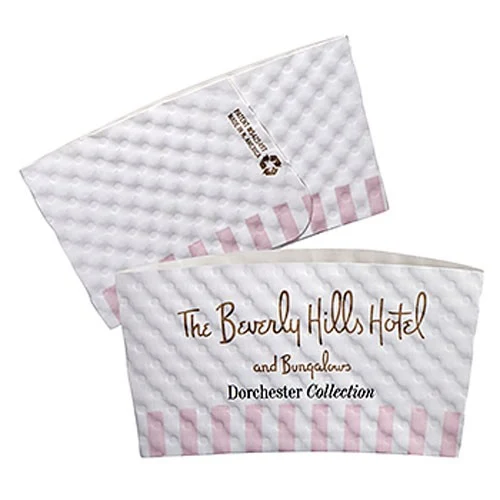 Small White Hot Cup Sleeves - Flexographic printed 1