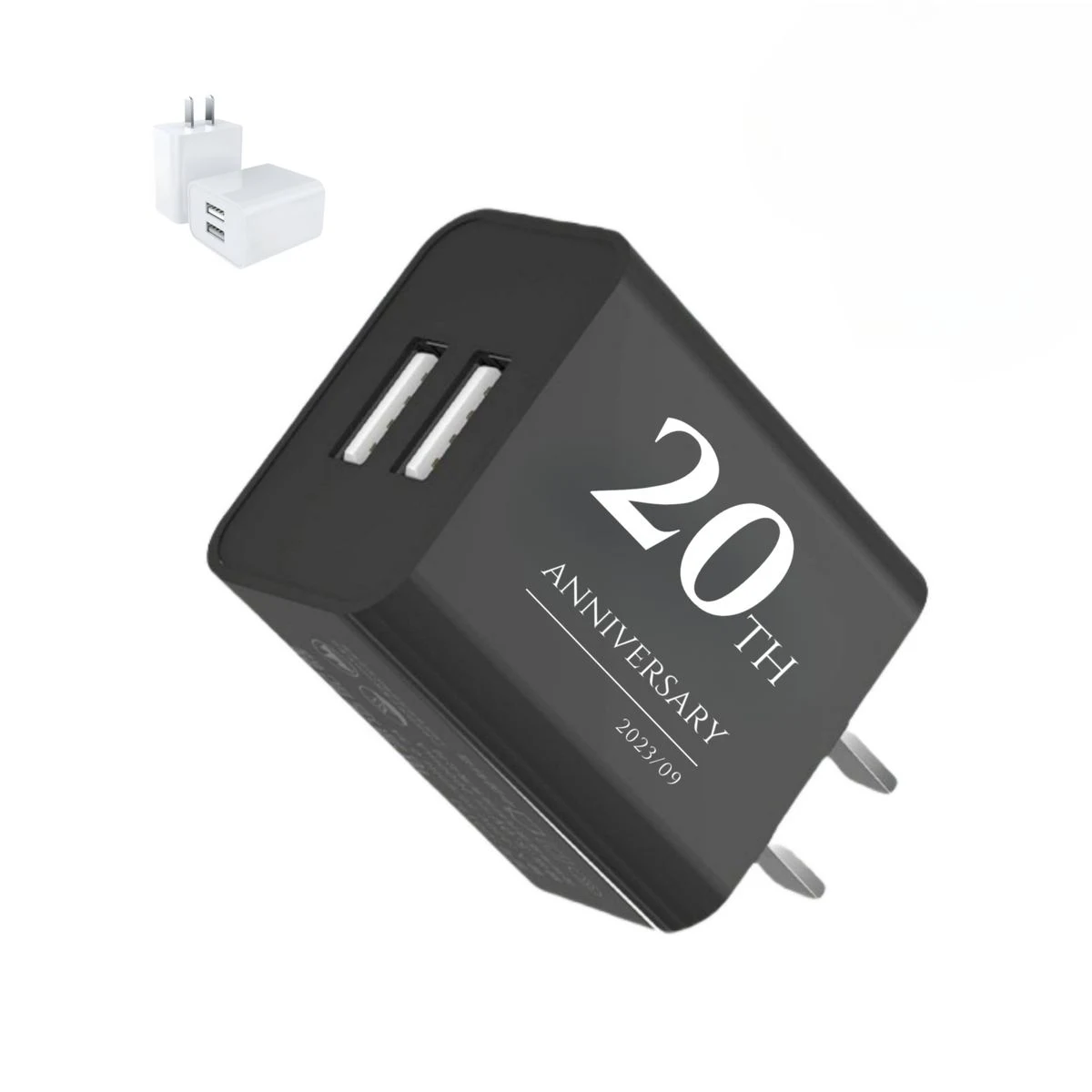 10W Dual Port Plug Wall Charger Block 1