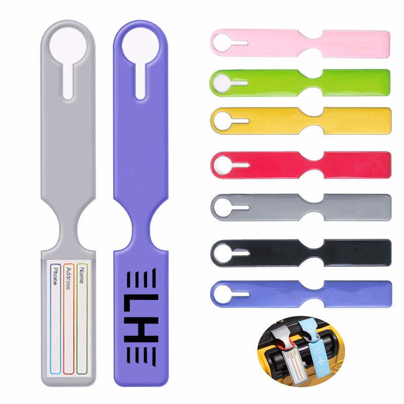 PVC Luggage Tag with Double Buckle and ID Panel