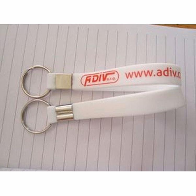 Silicone Lanyard Key Ring (8"x1/2")