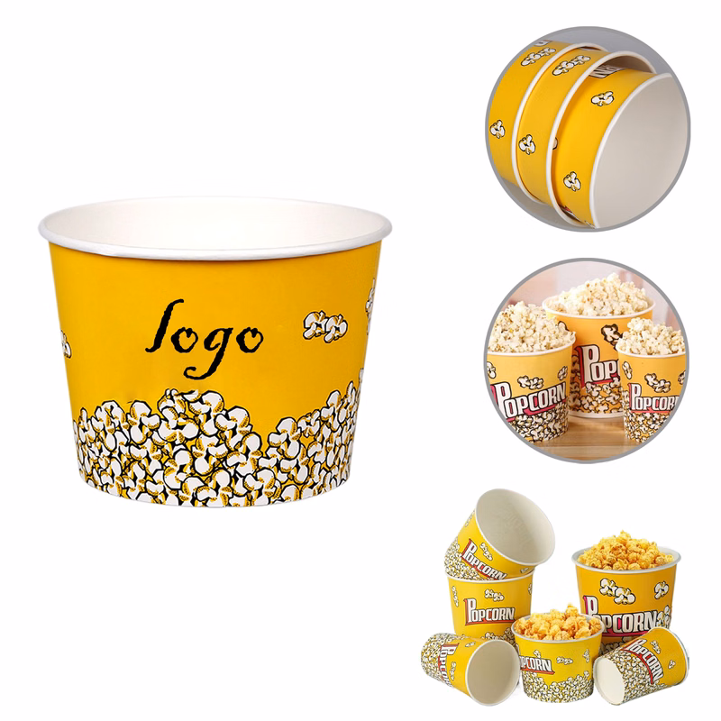 MOQ300 85oz Disposable Popcorn Buckets Bulk