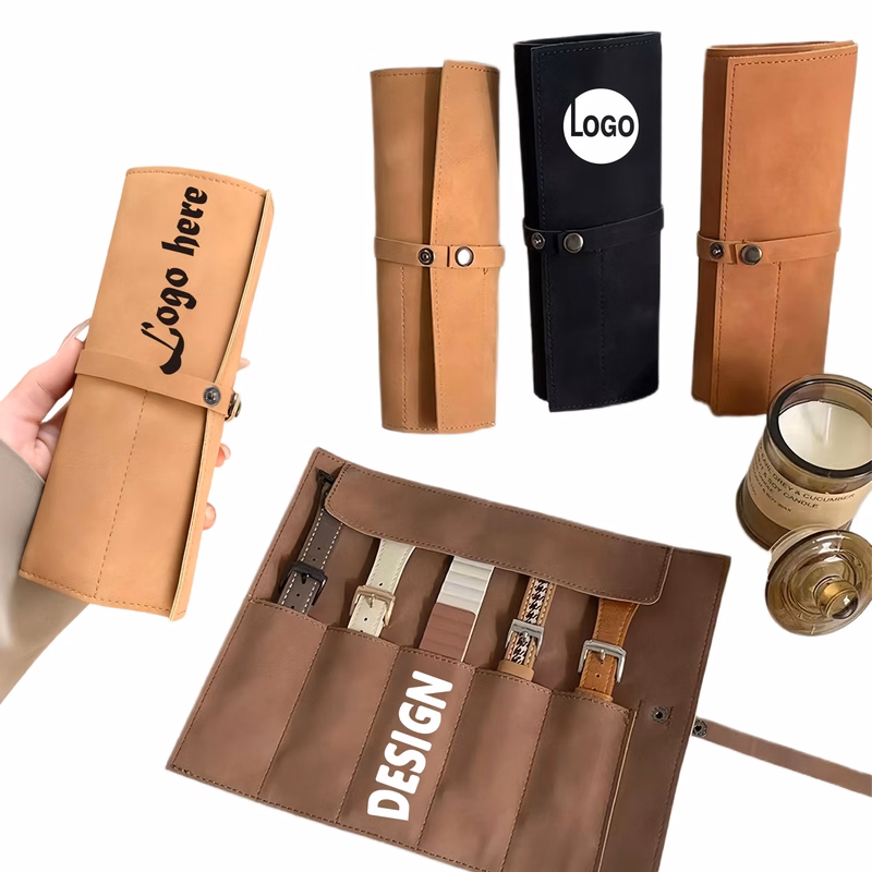 Stylish Roll Up Watch Band Storage Bag Organizer Pouch