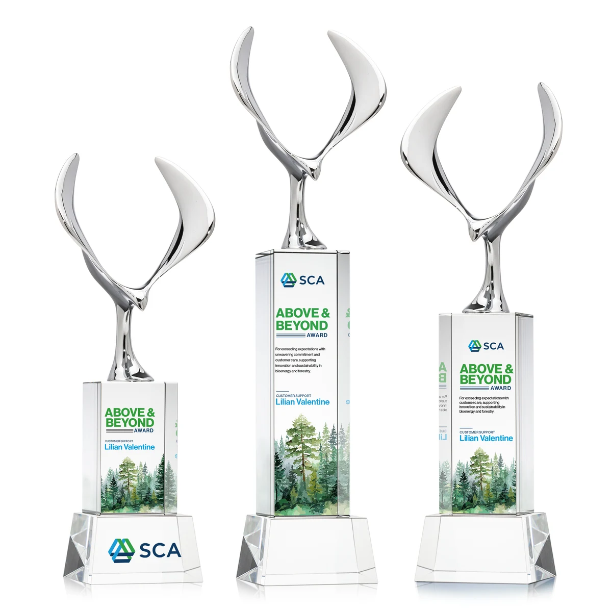 Maverick Eagle VividPrint™ Award on Belcroft Base - Clear 1