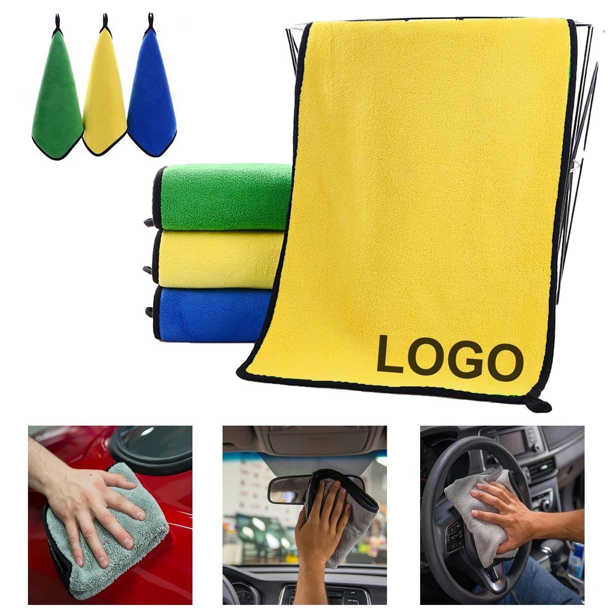 500GSM Microfiber Car Cleaning Washing Towel 1