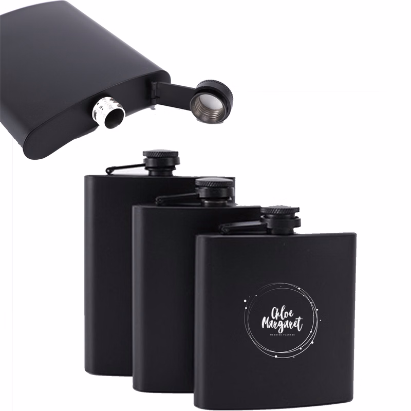8 oz. Stainless Steel Hip Flasks Wine Bottle