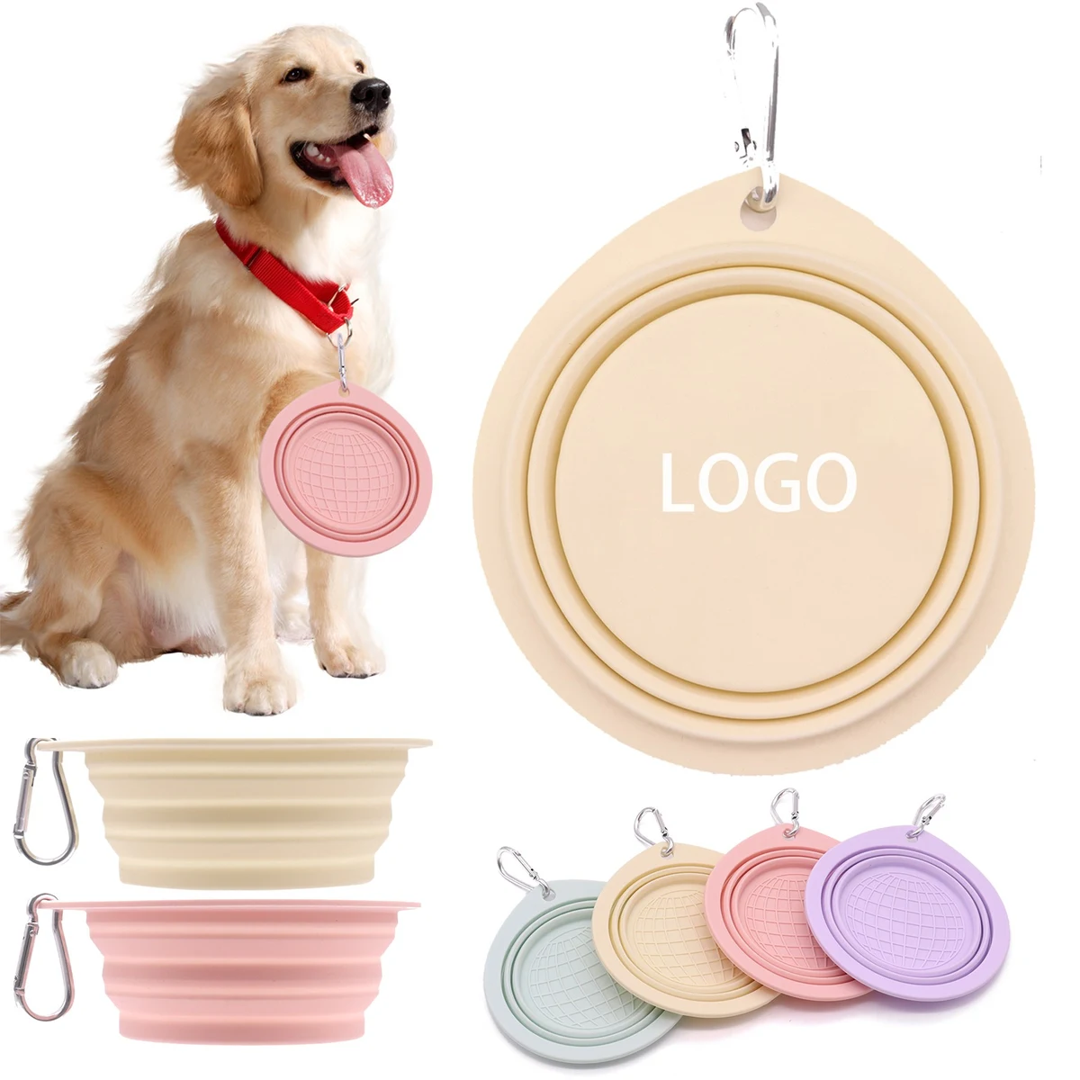Outdoor Folding Silicone Pet Feeding Bowl 1