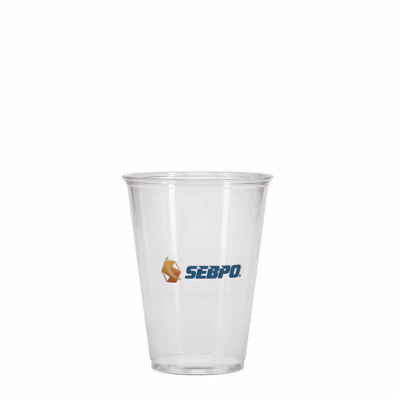 10 oz Soft Sided Plastic Cup Clear Digital Print