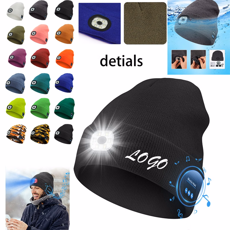 LED-lit Wireless Bluetooth Music Hat