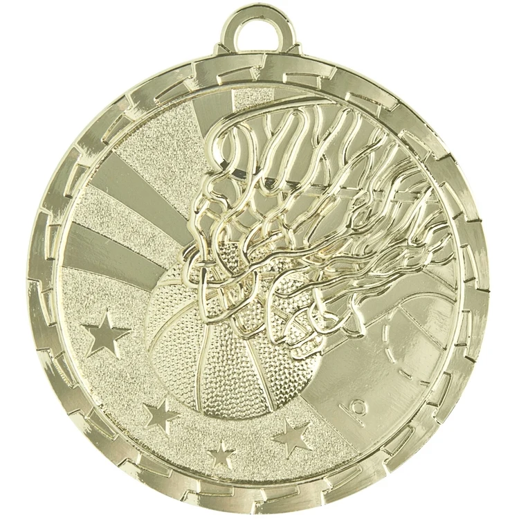 Basketball Bright Medal, 2" 1