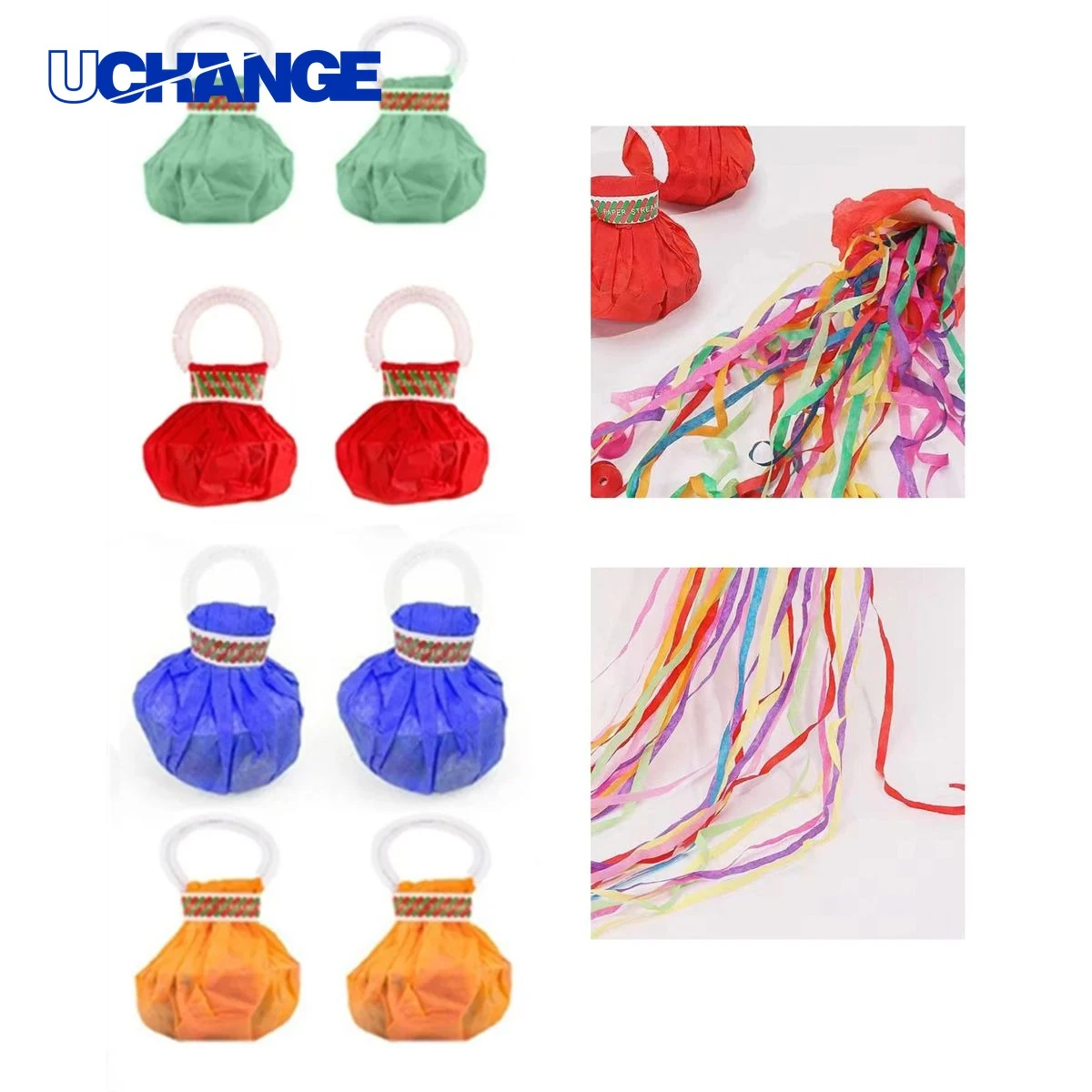 Recycling Enabled Portable Hand Throw Confetti Streamer 1