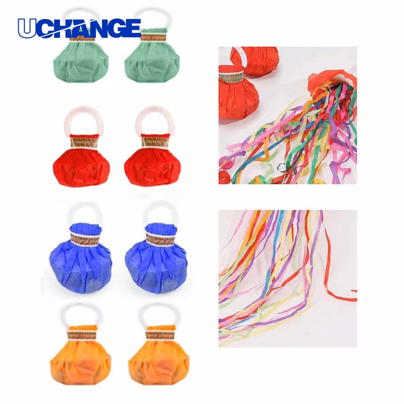 Recycling Enabled Portable Hand Throw Confetti Streamer
