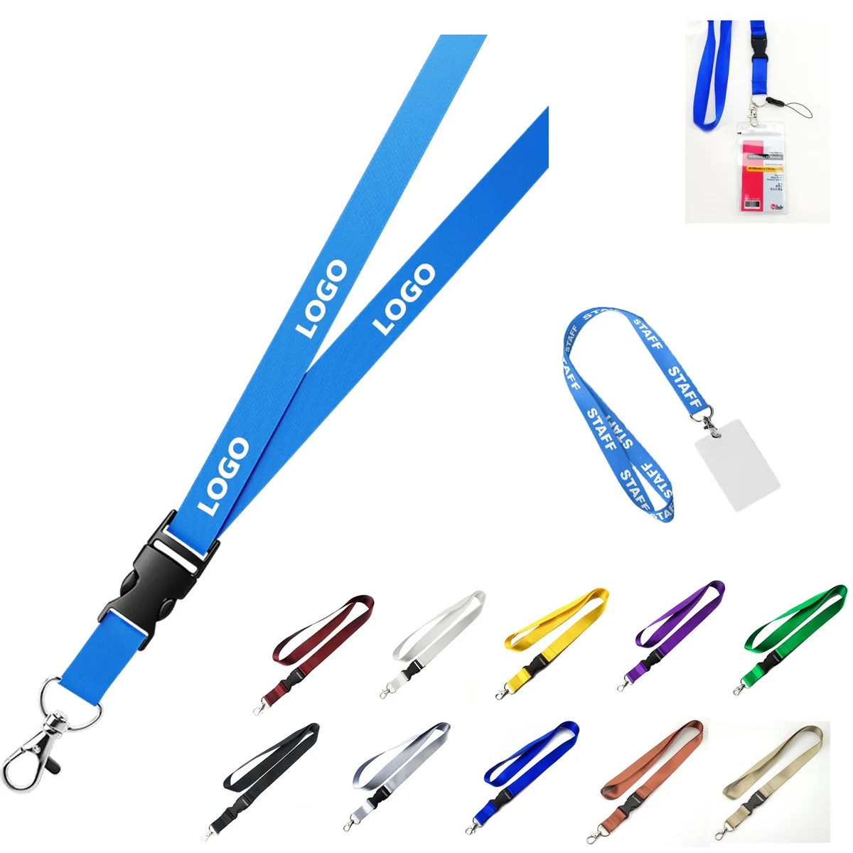 Custom Breakaway Lanyards Personalized Polyester Neck Straps 1
