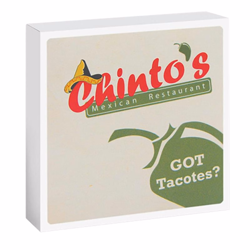 4" Custom Printed Coaster Box