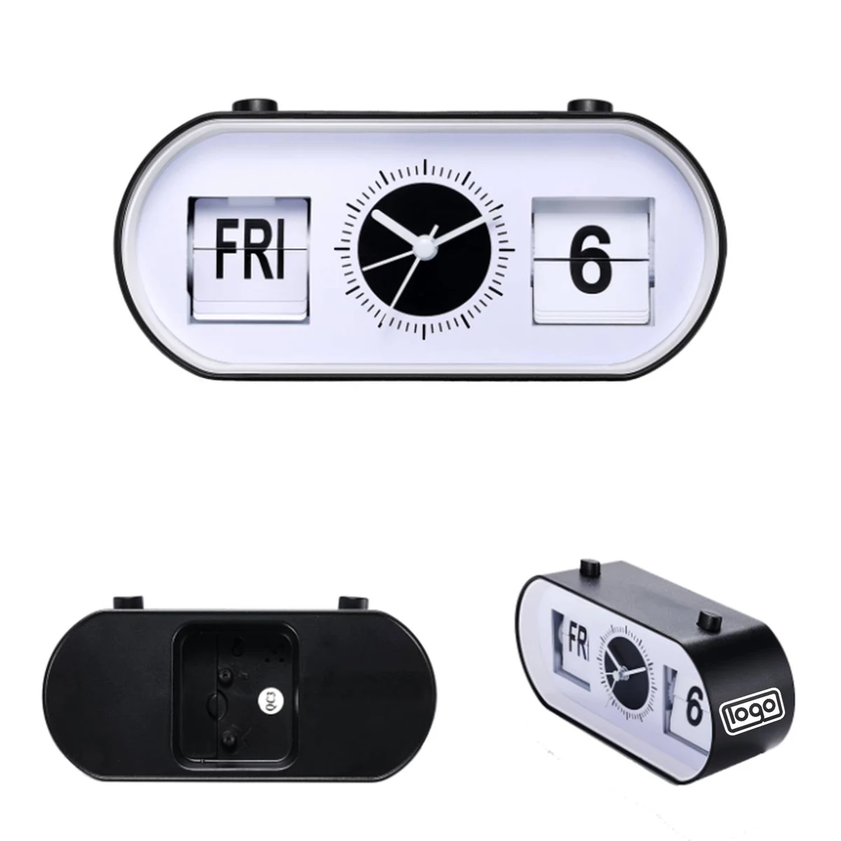 Manual Analog Flip Desk Table Alarm Clock 1