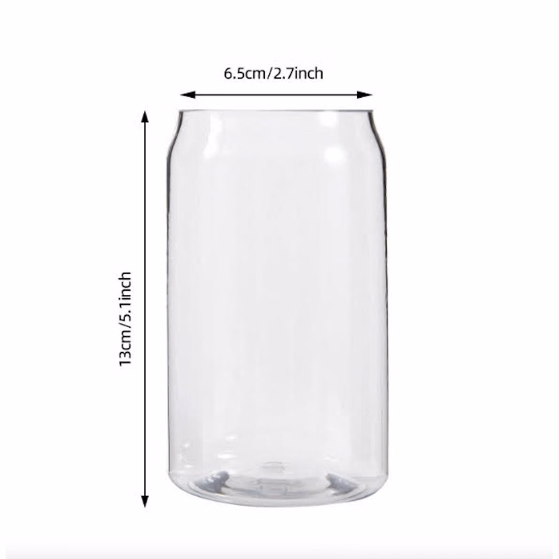 16 oz. Acrylic Can Shaped Beer Glasses