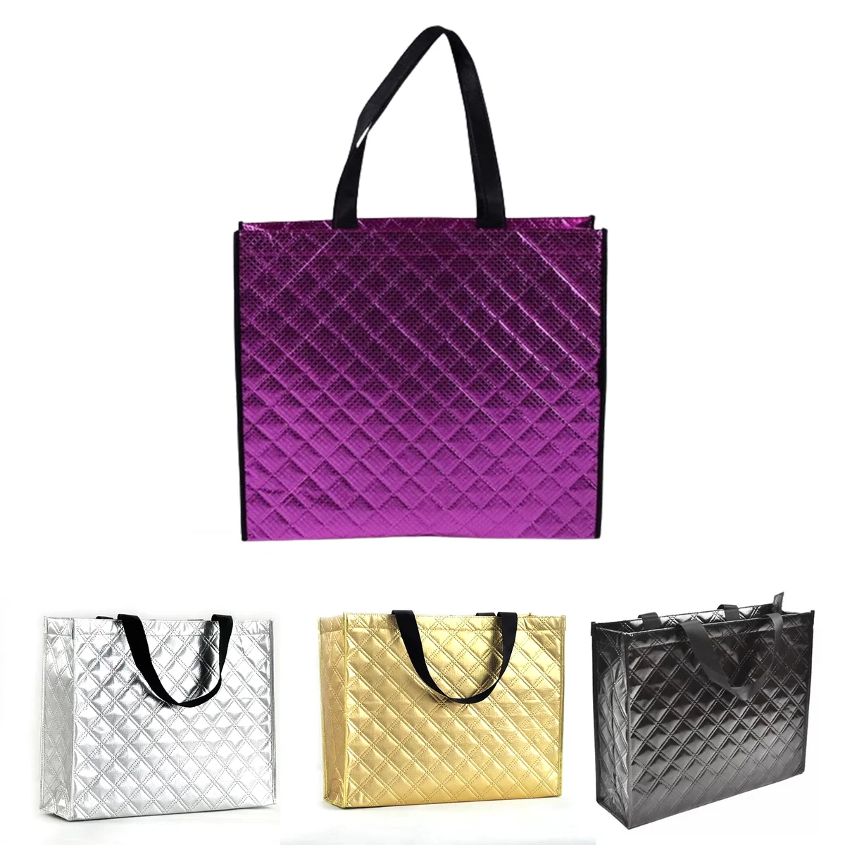 Metallic Glossy Non-woven Tote Bag 1