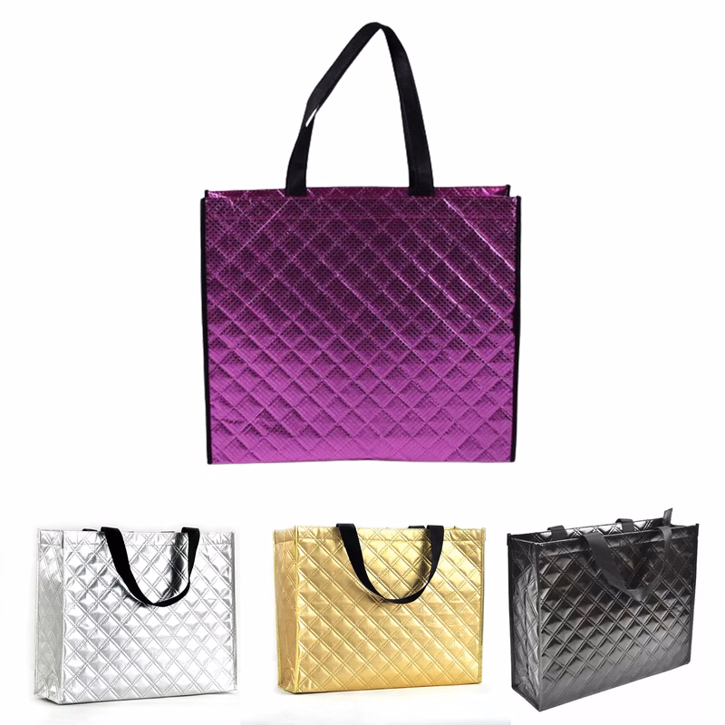 Metallic Glossy Non-woven Tote Bag
