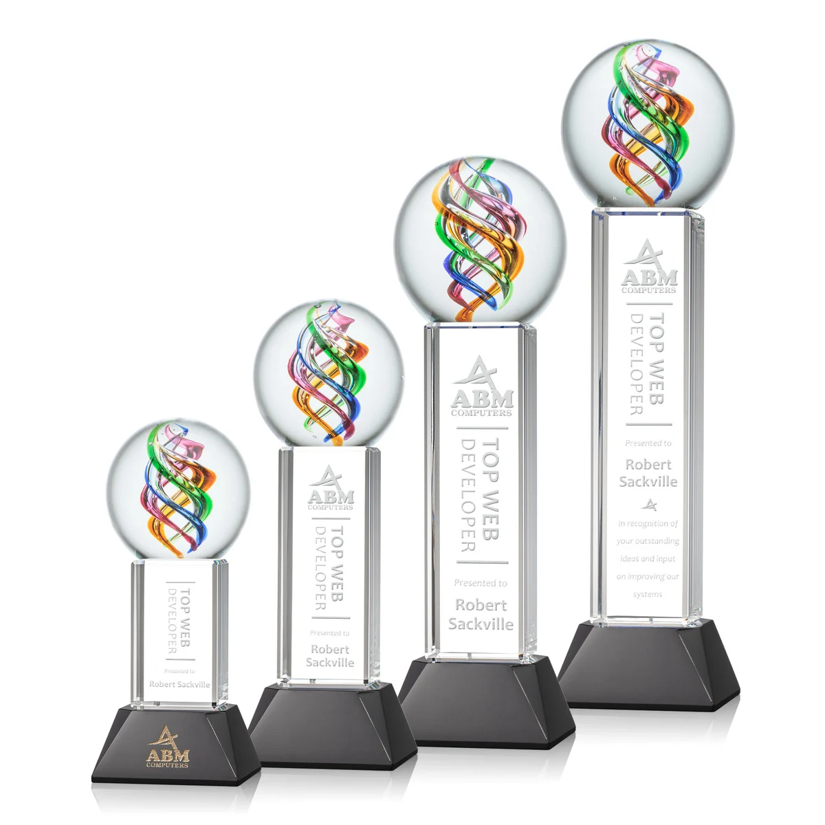 Galileo Award on Stowe Base - Black 1