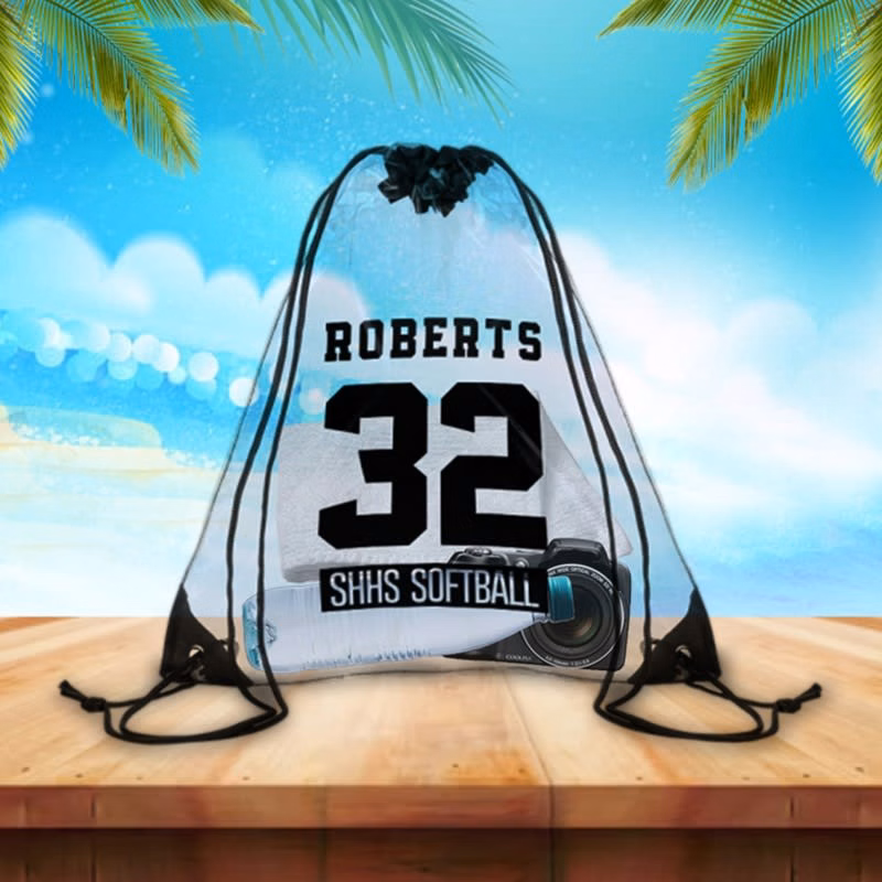 Clear Drawstring Backpack Bags