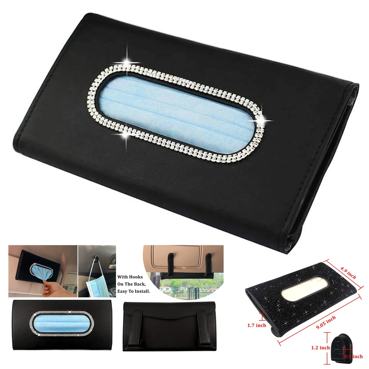 Car Sun Visor Tissue Box Holder 1