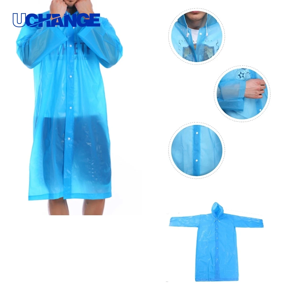 EVA Rain Poncho With Sleeve for Protection 1