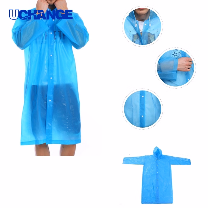 EVA Rain Poncho With Sleeve for Protection