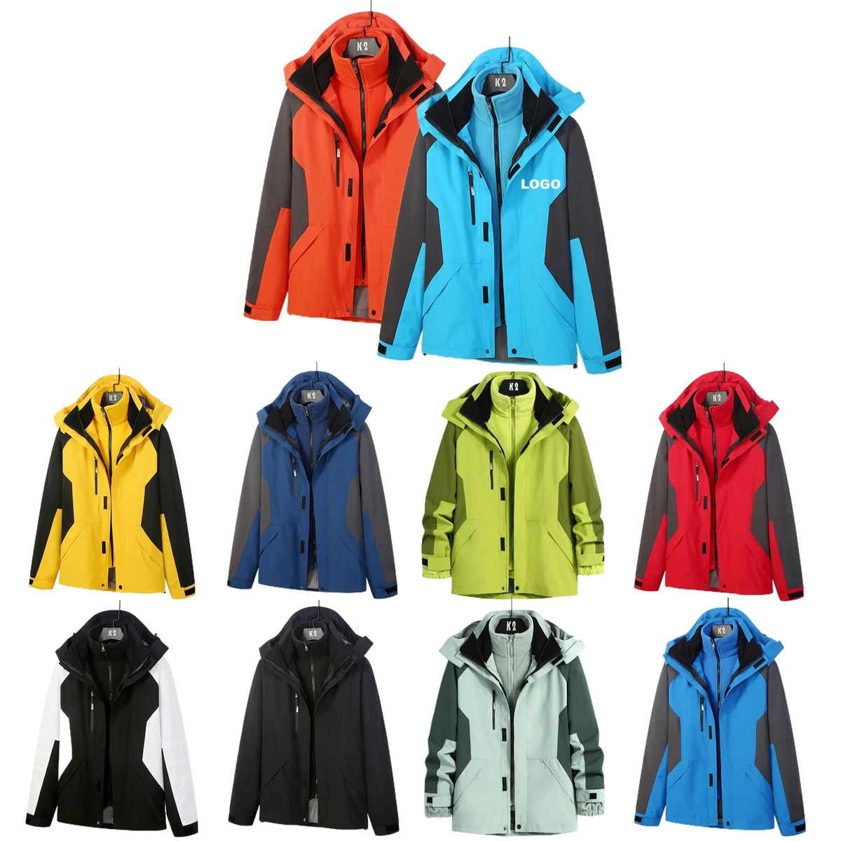 Waterproof Ski Jacket Hooded Windbreakers 1