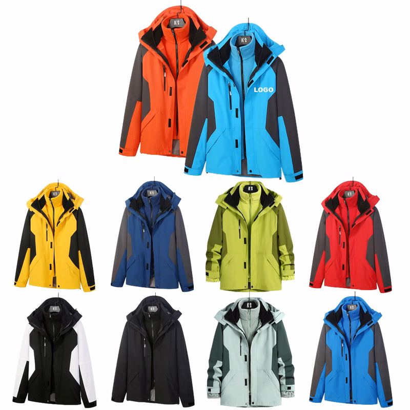 Waterproof Ski Jacket Hooded Windbreakers