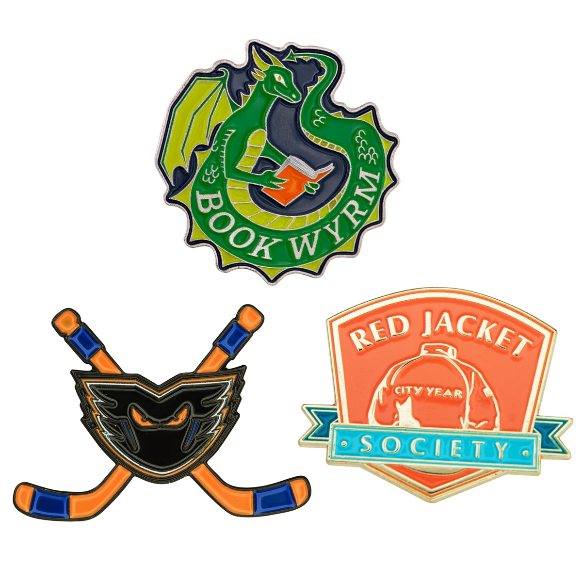Lapel Pins Die Struck Soft Enamel (1/2") 1