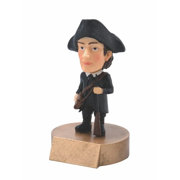 Patriot - Minuteman Mascot Bobble Head Figure 1
