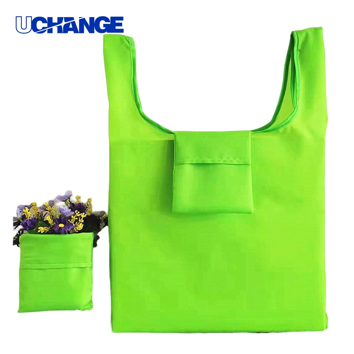 210D Oxford Folding Shopping Tote Bag Carrier 20.9 x 15 Inches 1