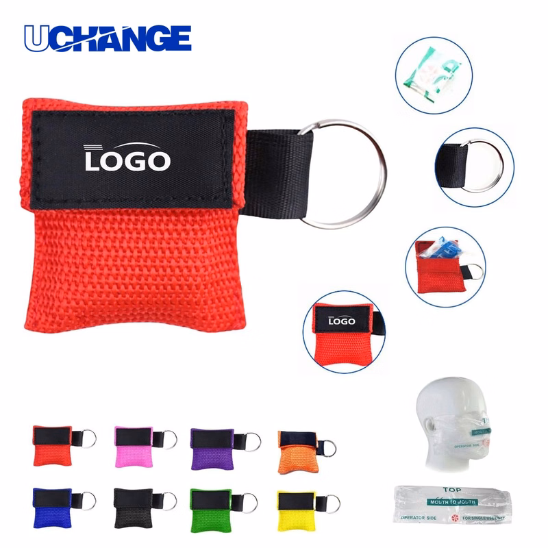 Emergency CPR Face Mask Shield with Keyring Tool