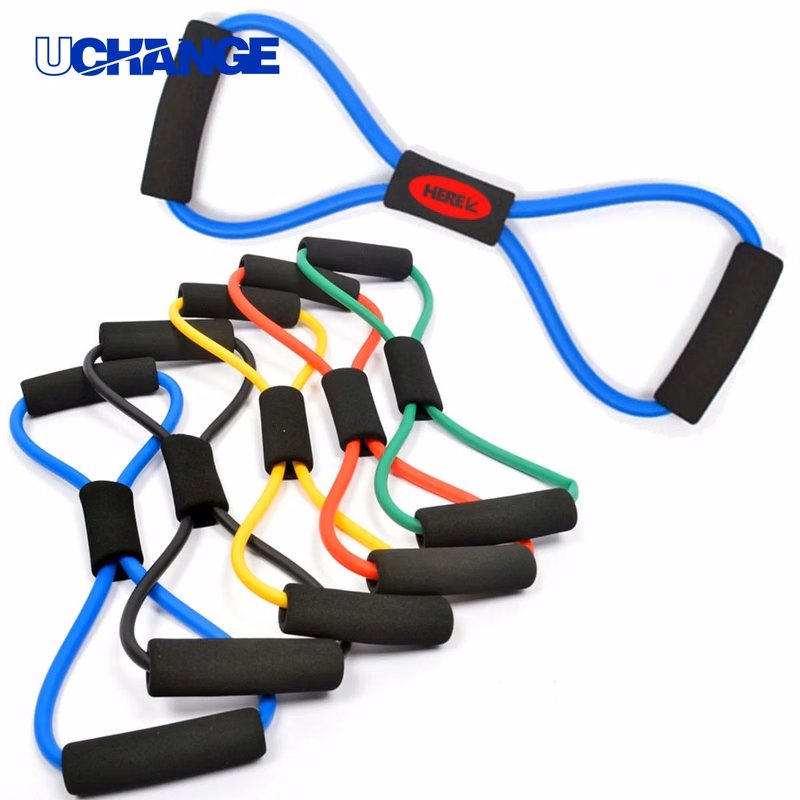Fitness 8-Shape Waist Workout Resistance Band for Training