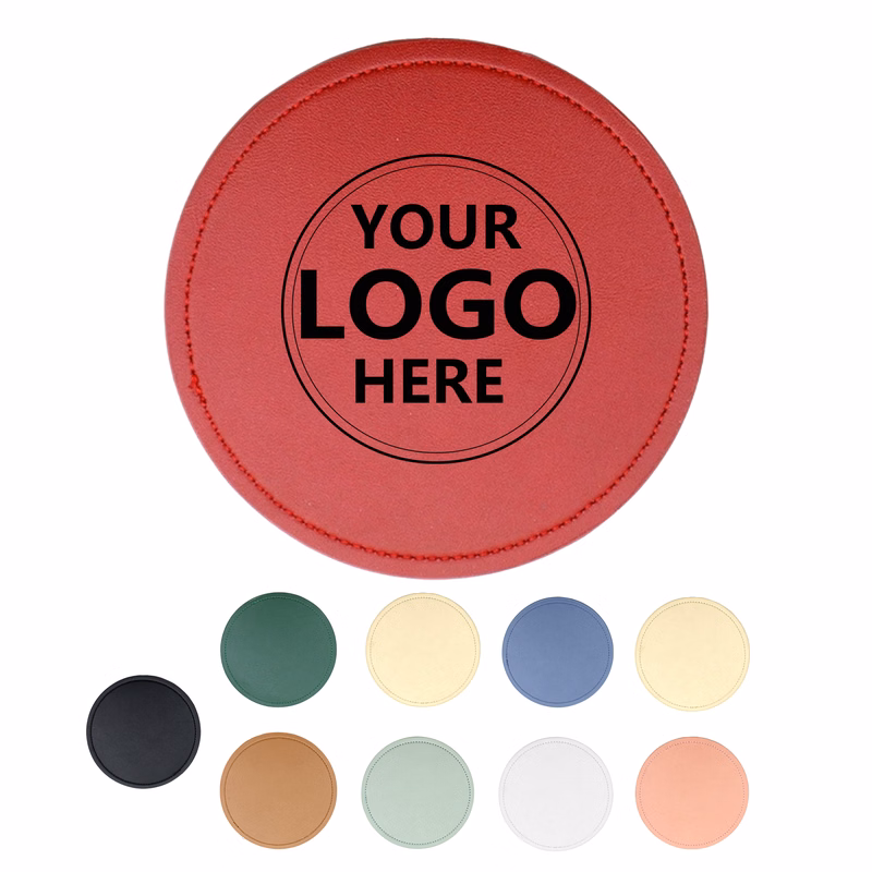 PU Leather Round Coaster