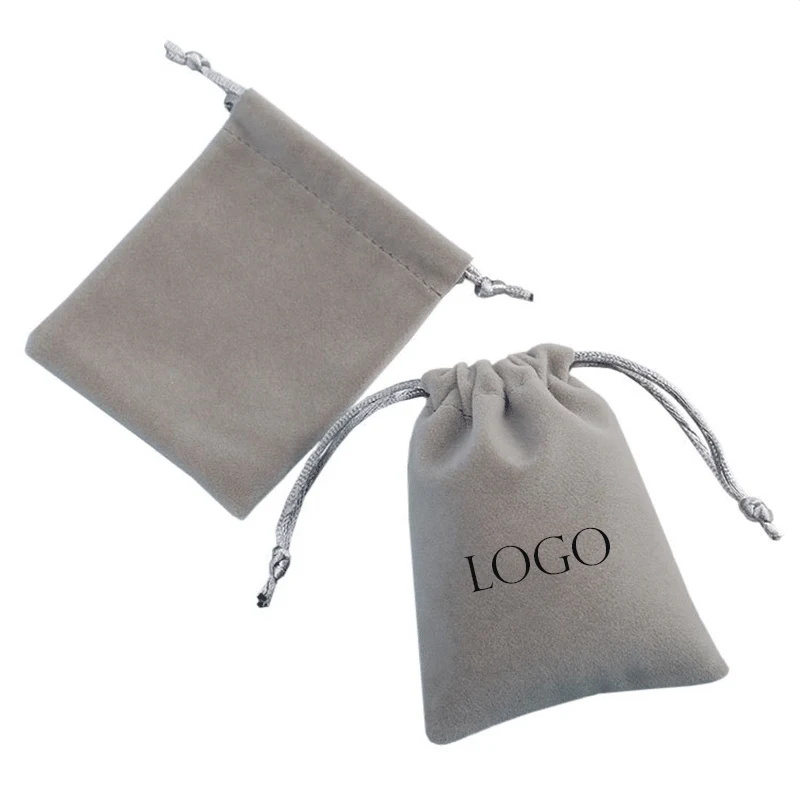2" x 2 1/2" DELUXE VELVET DRAWSTRING POUCH. 1