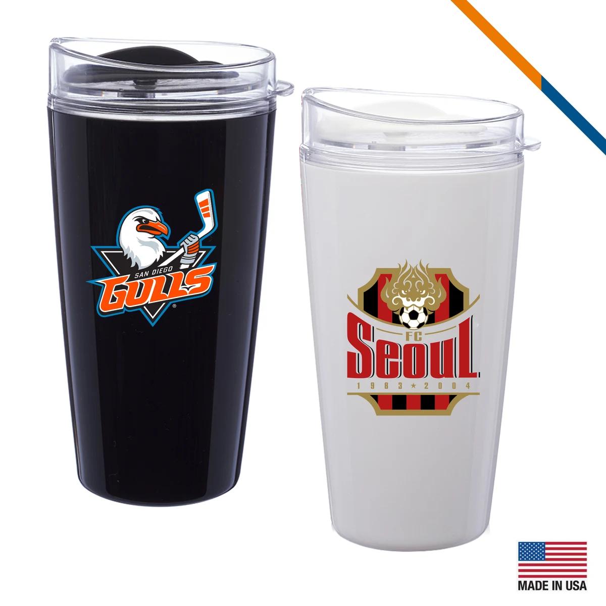 Serio Plastic Coffee Tumbler - 16 OZ. 1