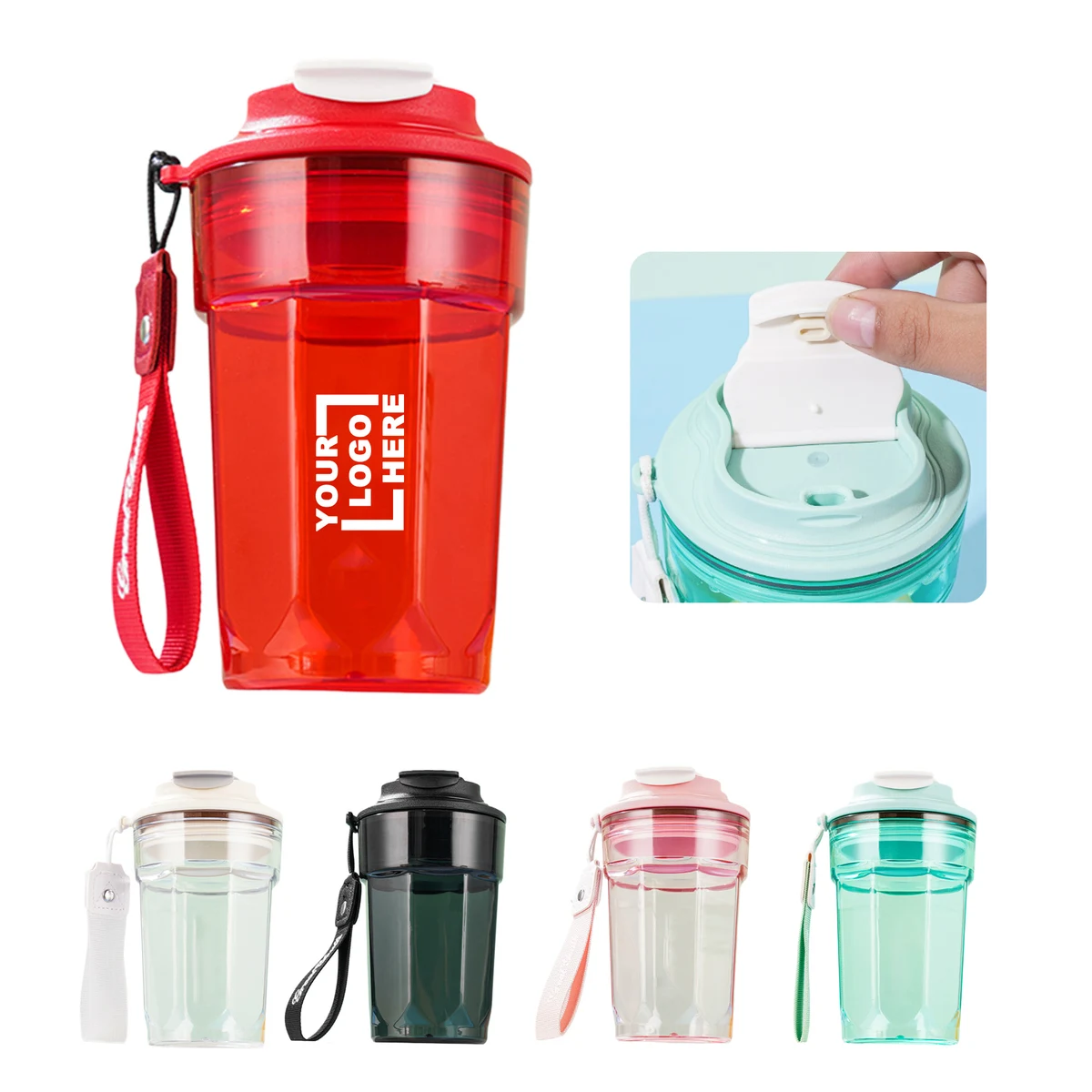 Portable Silicone & PC Water Bottle 1