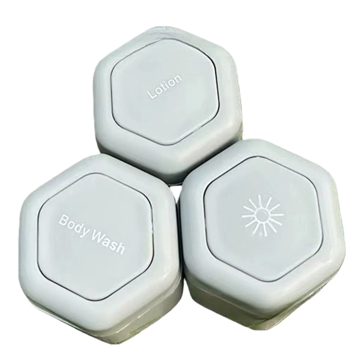 Portable Hexagon Magnetic Pill Case 1