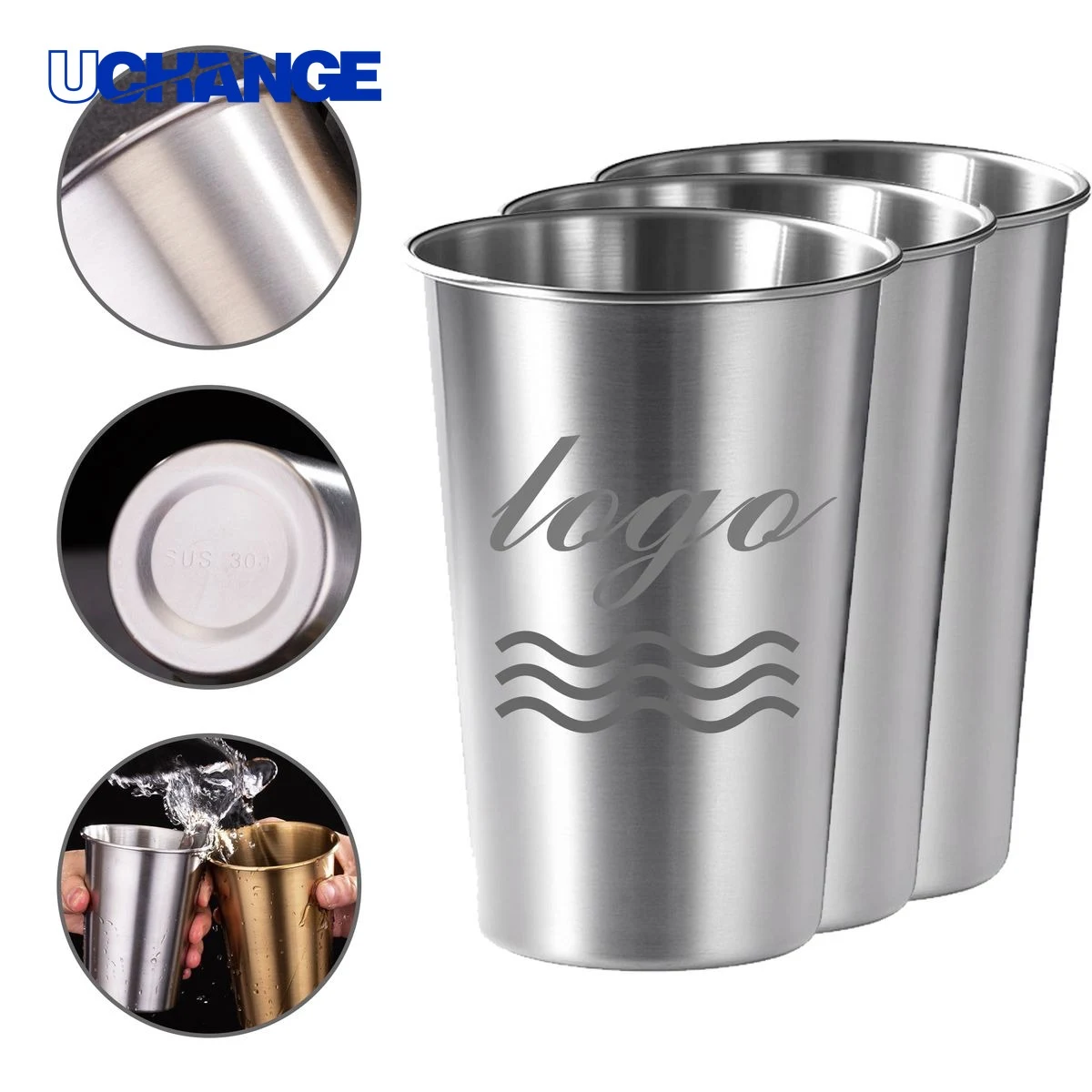 Stainless Steel Drinking Cup Container (17oz) 1