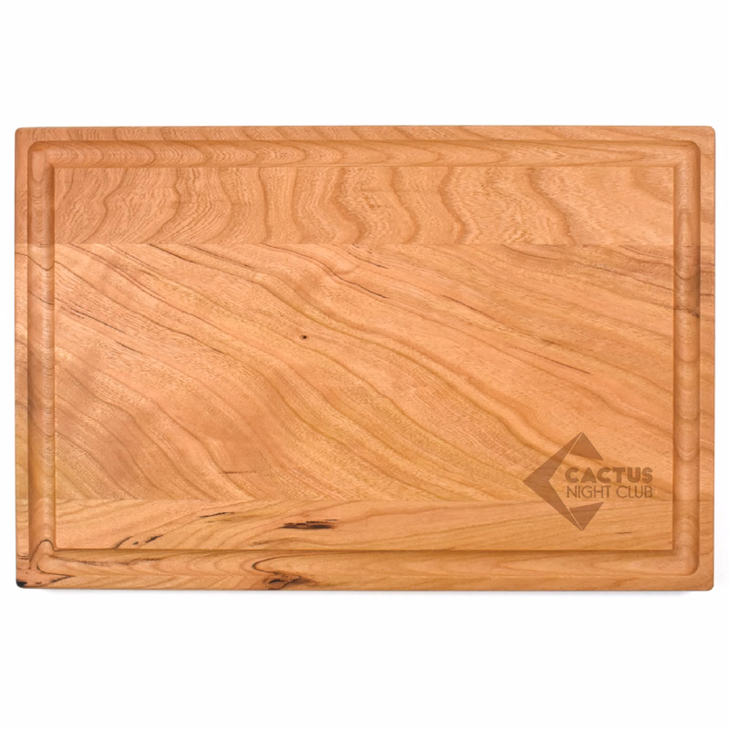 8" x 12" Cherry Rectangular Cutting Board with Juice Groove