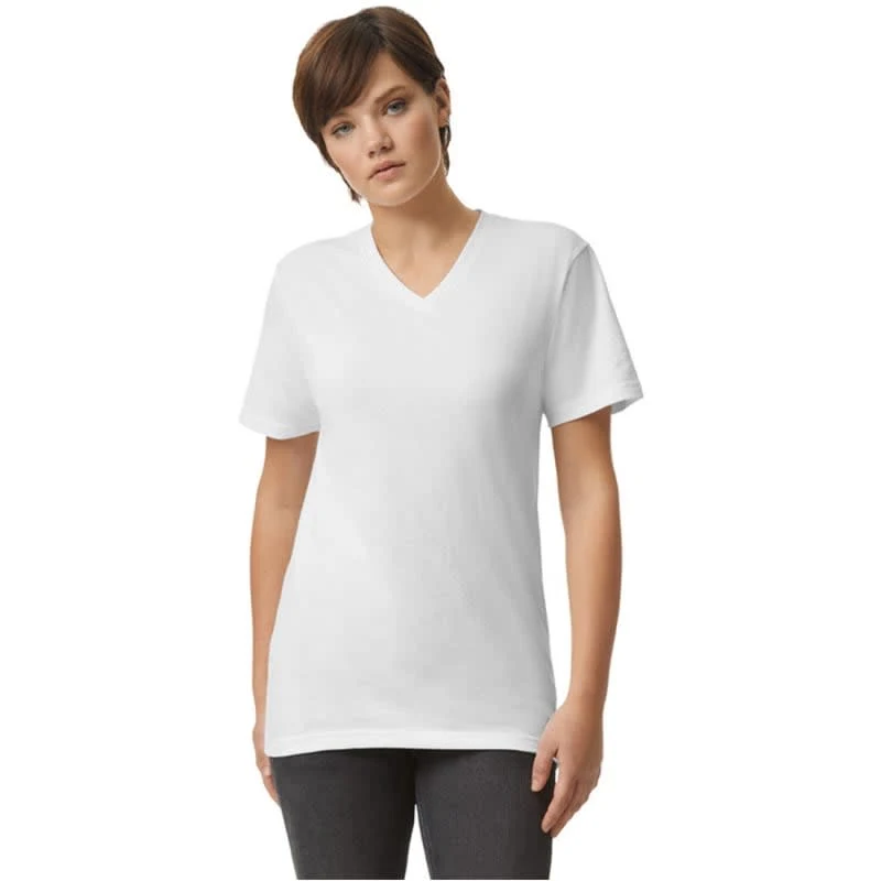 American Apparel Unisex CVC V-Neck T-Shirt 1