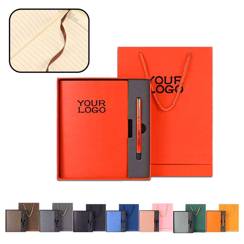 A5 PU Leather Notebook Gift Box
