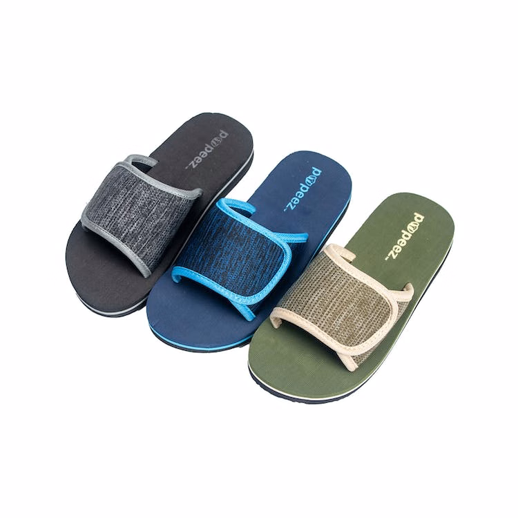 Boys' Adjustable Slide Sandals - Sizes 11-3 Age 4-8 Years