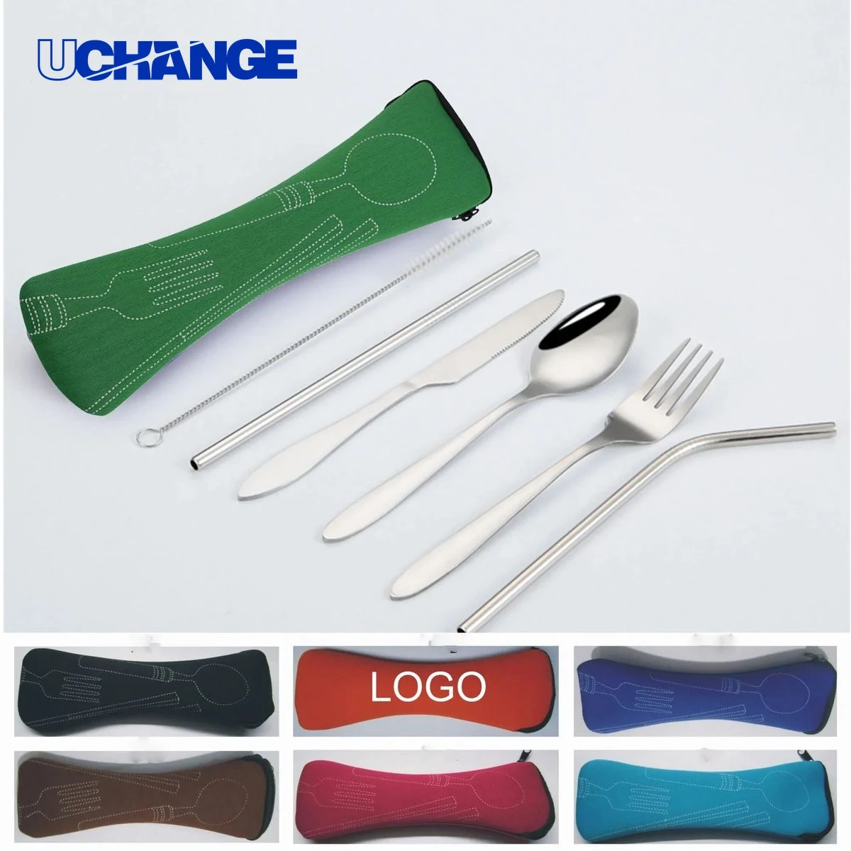 Stainless Steel Seven Piece Tableware Set 1