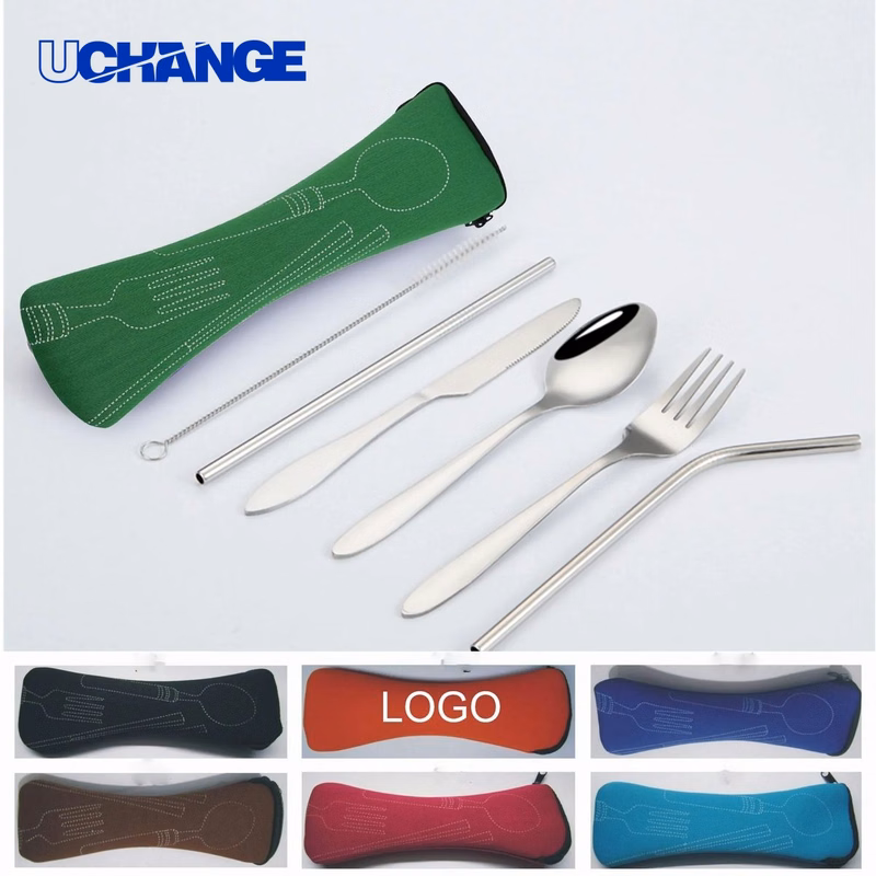 Stainless Steel Seven Piece Tableware Set