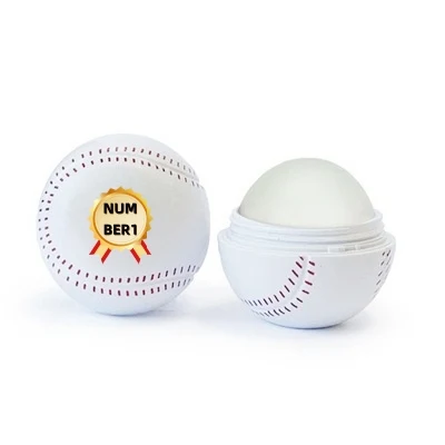 Baseball Lip Balm Ball Moisturizer Container 1