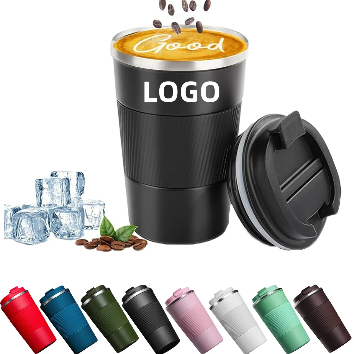MOQ 12oz Insulated Travel Coffee Mug Stainless Steel Tumbler 1