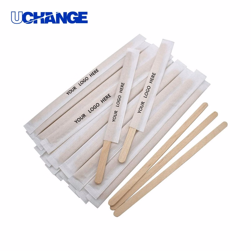 Custom Wooden Stir Stick Tool for Beverages